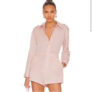 L'Academie Dylan Romper in Petal from Revolve
